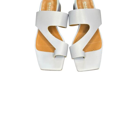 Donald Pliner Lilac Purple Quin Square‎ Toe Leather Toe Ring Sandal Size 8 1/2 - Picture 3 of 9